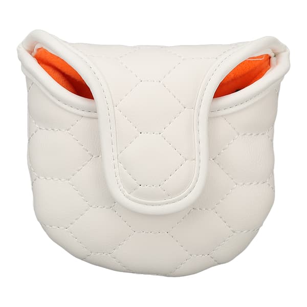 PU Golfkøllehodebeskyttelse Hvit Golfkøllehodebeskyttelse Golf Putter Headcover for Golfere Elskere Halvsirkel