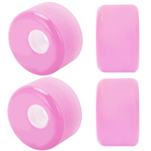 PUENTE 4 stk 70x42mm Skateboard hjul 80A Longboard Cruiser hjul Erstatningsdeler Rosa