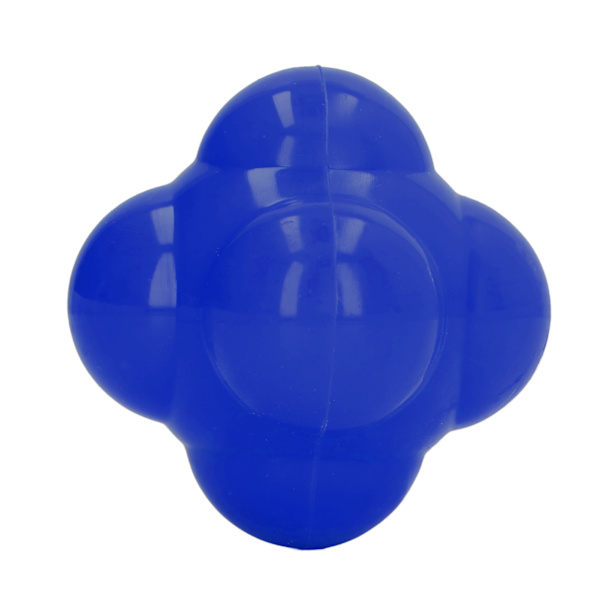 Reaktionsboll i Gummi, Ljus Färg, Hexagon, Reaktionsboll för Träning, Förbättrar Hand-Öga-Koordination, Agility, Blå