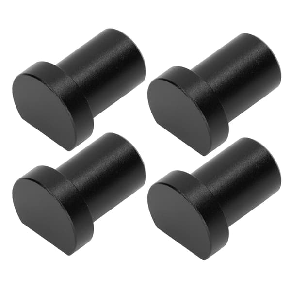 4 STK Træbearbejdning Desktop Begrænsningsblokke Multifunktionelle Arbejdsbænk Stopklodser 20 mm Diameter Sort