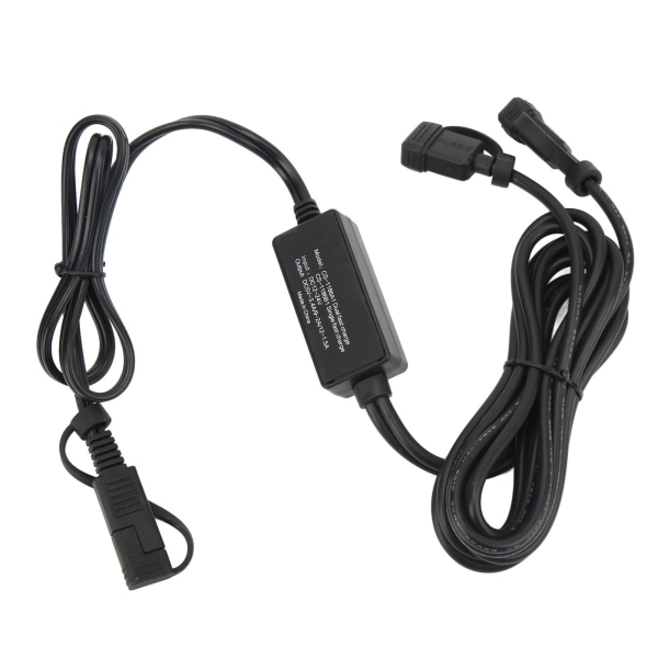 Motorsykkel USB-telefonlader Dual Port Hurtiglading med Intelligent Chip SAE til USB-adapter for mobiltelefonnettbrett