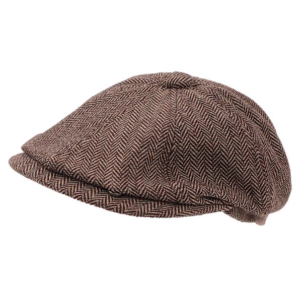Newsboy Kahdeksankulmainen Hattu Syksy Talvi Brittiläinen Klassinen Vintage Baretti Cabbie Ajaminen Metsästyslippis Miehille Lahja