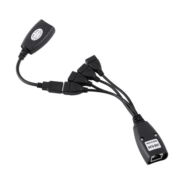 4 porttia USB 2.0 - RJ45 Hub Ethernet Extension Extender Verkkosovittimen kaapeli