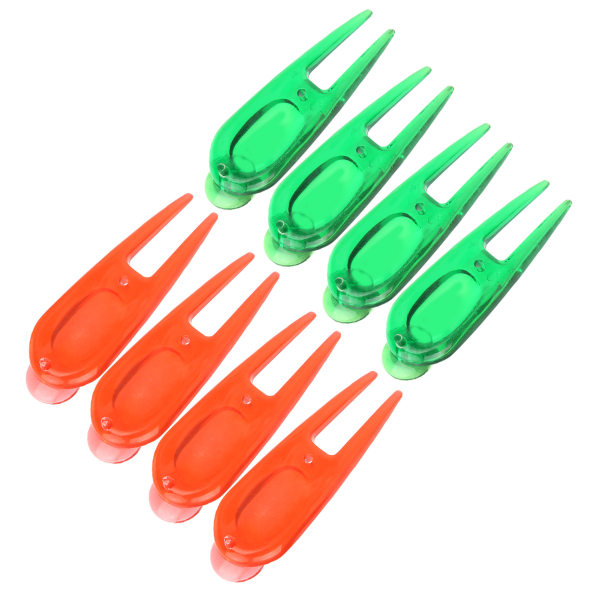 PE Plast Golfboll Divot Tools Pitch Fork Putting Green Reparationssats med bollmarkör