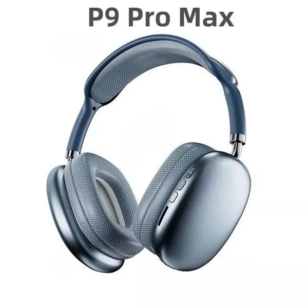 P9 Pro Max ANC -kuulokkeet iPhonelle – Langattomat ulkokäyttöön tarkoitetut Bluetooth 5.3 -kuulokkeet mikrofonilla blue