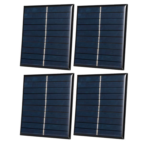 4 stk. Mini 0,8W 5V Solcellepanel Modulsystem for Hjemme DIY Prosjekter Leker Batterilading