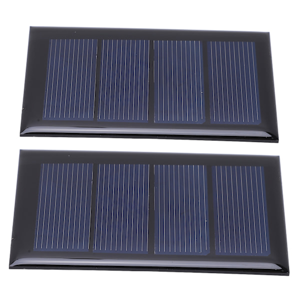 2 stk. 2V 210mA Mini solpanel Polysilicium solcellepanel 80x50mm til DIY-projekt