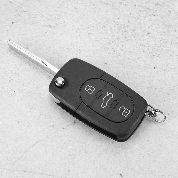 Bil Vikbar Nyckel Fob Skyddsfodral 3 Knappar ABS-skydd Biltillbehör Passar för S60