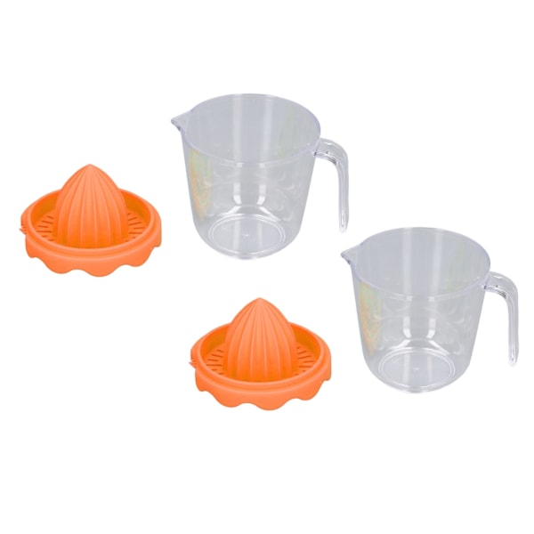 2 stk. Citrus Orange Juicer Citron Manuel Håndpresser PP Multifunktion til Husholdning Orange