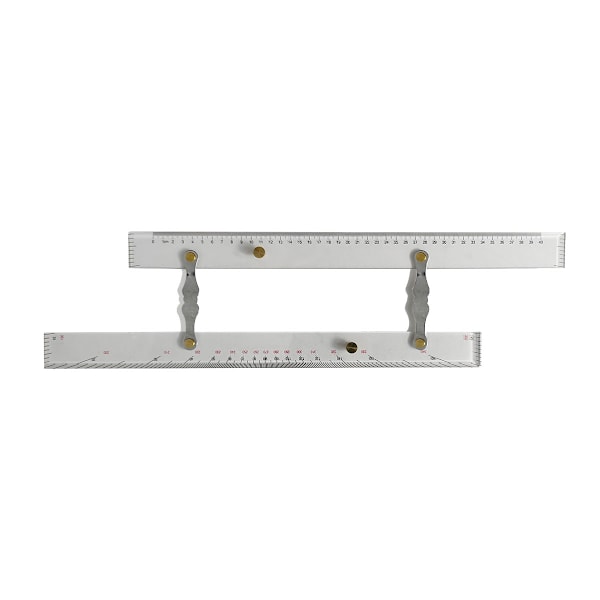 Marine Navigation Parallel Ruler Klar Skala Høj Nøjagtighed Transparens Båd Skib Tegning Parallel Ruler 450mm/17.71in