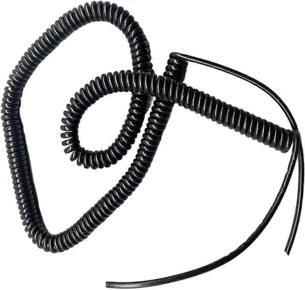 Spiralkabel med 8 ledare (förlängs 2,5 meter) 8 kärnor 0,2 mm2