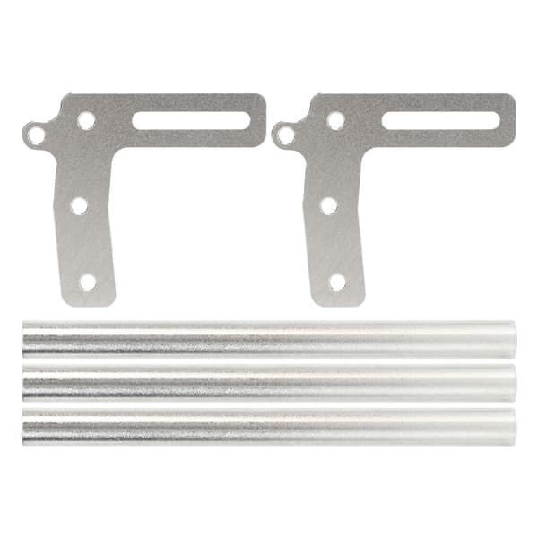 RC Front Bumper Aluminiumlegering Modellbil Front Bumper Erstatning for 1/10 RC Bil Sølv