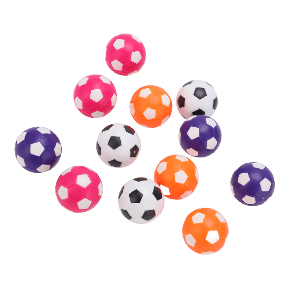 12st Multicolor bordsfotboll inomhus fotbollsspel Ersättning bordsspel fotboll boll