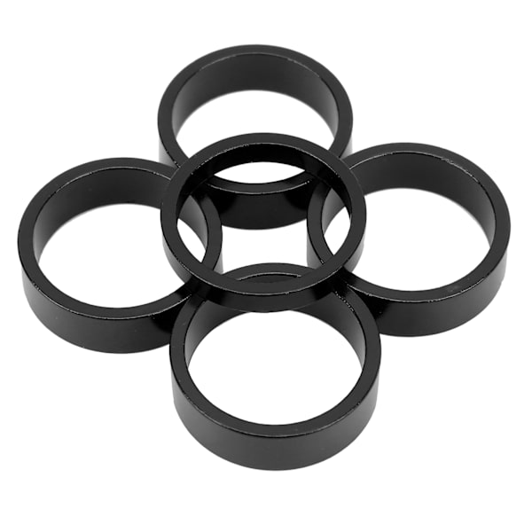 CANSUCC 5 stk. 28,6MM MTB Cykel Forgaffel Skive Sæt Cykel Frempind Headset Spacer Gaffel Pakning Sort