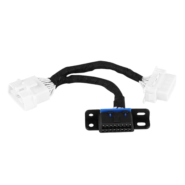 OBD2 16-pin hann til dobbel hun splitter adapter forlengelse Y-kabel
