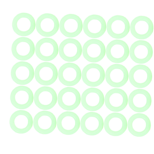 100 st Utomhus Tältgolv Spikringar Fluorescens Silikon Markpinnar Nattvisionsring