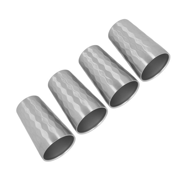 4 st 350ml Utomhus Camping Portabel 304 Rostfritt Stål Vattenmugg Set Stapelbar Resemugg