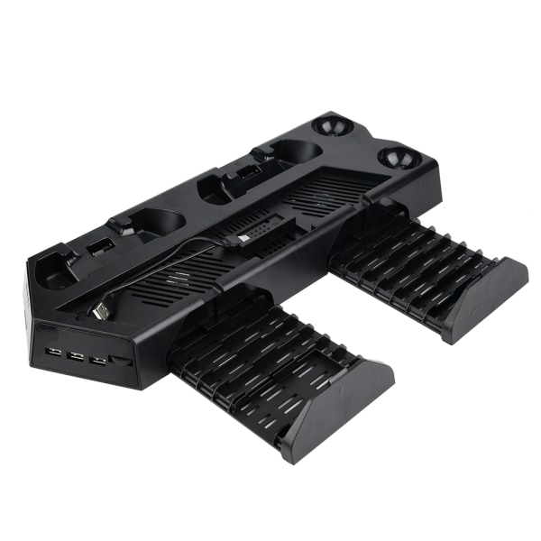 Bærbar 3-i-1 ladestasjon laderbase for PS4 Slim Pro VR