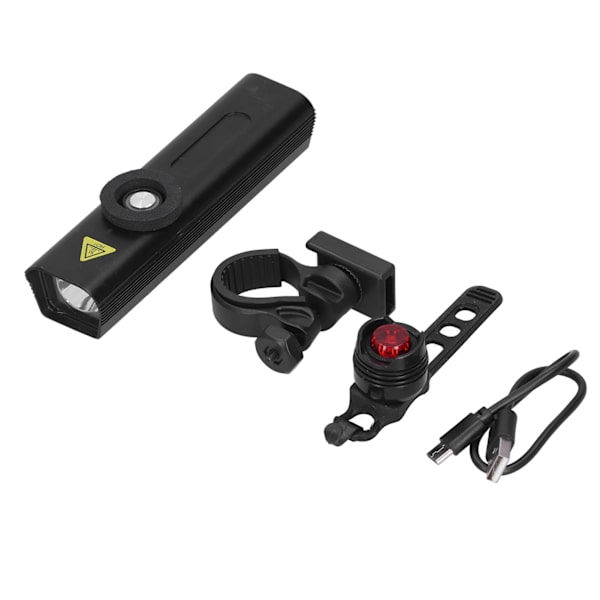 Aluminiumslegering Cykel Forlygte Baglygte USB Opladning Cykellys Vandtæt cykeltilbehør