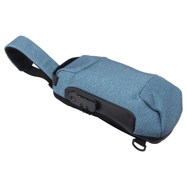 Vandtæt Ridsefast Lille EDC Minimalistisk Sling Bag Minimalistisk Bryst Skulder Rygsæk Tyverisikring Kombinationslås Messenger Taske Græsgrøn