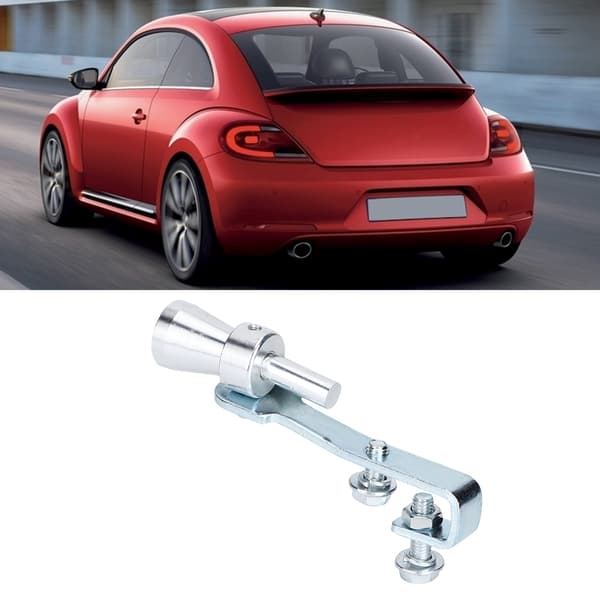 Turbo Lyd Fløyte Lyddemper Eksosrør Aluminium Legering Sølv TC S
