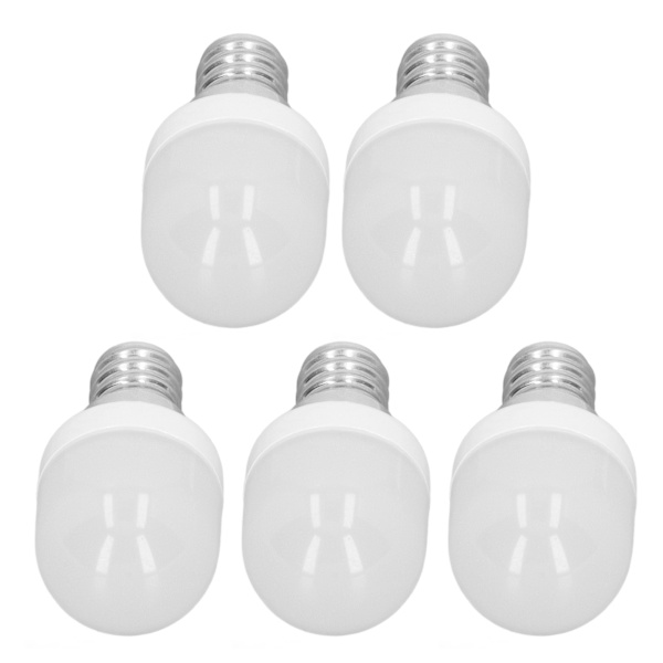 5 st Taklampor 1,5W Hög Temperatur Resistent Vit 75 Ljusflöde E12 Sockel LED-lampor för Kontor Sovrum Korridor Vitt Ljus