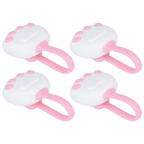 4 st lakanhållare 4 i 1 täcke spännhållare sängklädesklämmor halkfria sängklädesfästen (rosa)