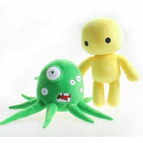 Wobbly Life Octopus Plys Legetøj Animation Plys figurdukke 30 cm A green yellow