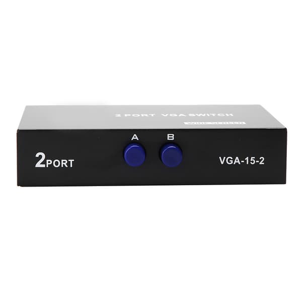 2 i 1 Ut VGA-bryter Splitter Dat synkronisering Skjermbryter