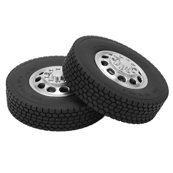 2 KPL 85mm Alumiiniset Etu 10 Reiän Vanteet Kumirenkailla Tamiya 1/14 Traktorikuorma-autoon