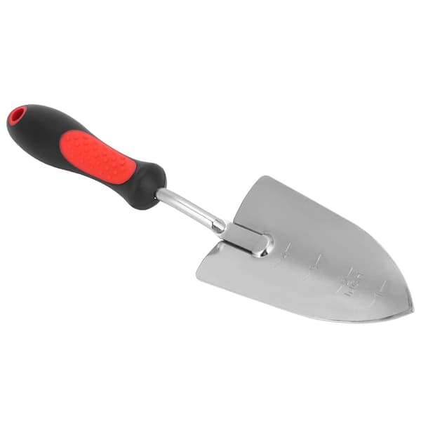 Trädgårdsspade för grävning och plantering, förkromad, trädgårdstillbehör 340 mm