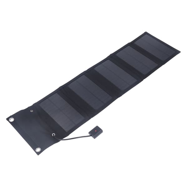 15W Bærbart Solpanel USB Høj Effektivitet IP65 Vandtæt Sammenfoldelig Solcelleoplader til Telefon Tablet Bærbar Computer