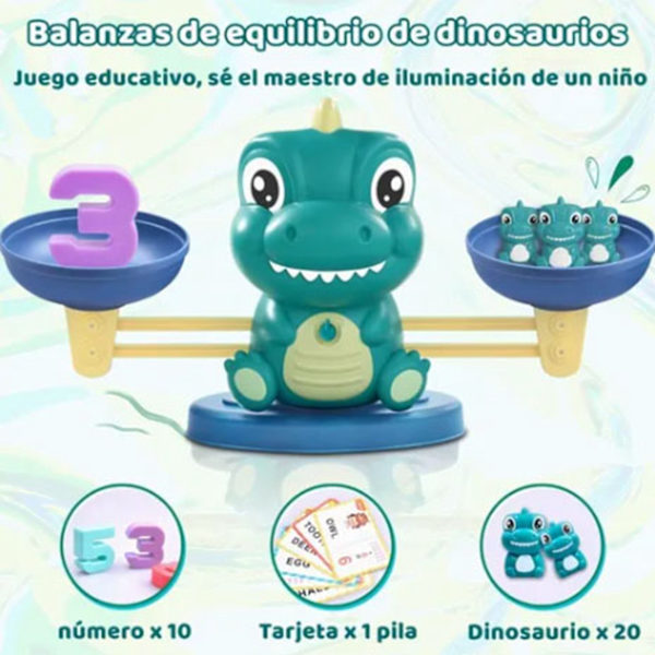 Lasten dinosaurus tasapaino lelu opetus matematiikka valaistus lapsi matematiikka peli dinosaurus tasapaino lelu