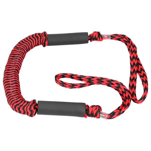 Boat Bungee Dock Lines Elastinen Wharf Rope PE Joustava kiinnitys Marine Boat Bungee Rope Punainen ja musta aaltoilu