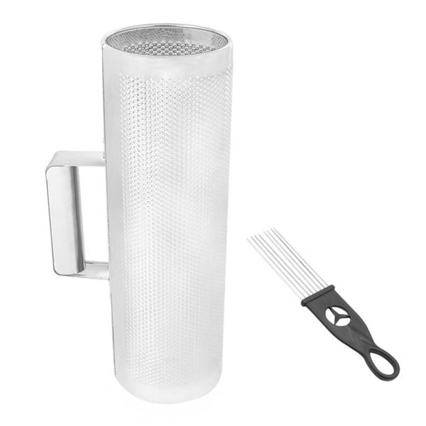 Holdbart rustfrit stål Metal Guiro Musical Percussion Instrument med skraber