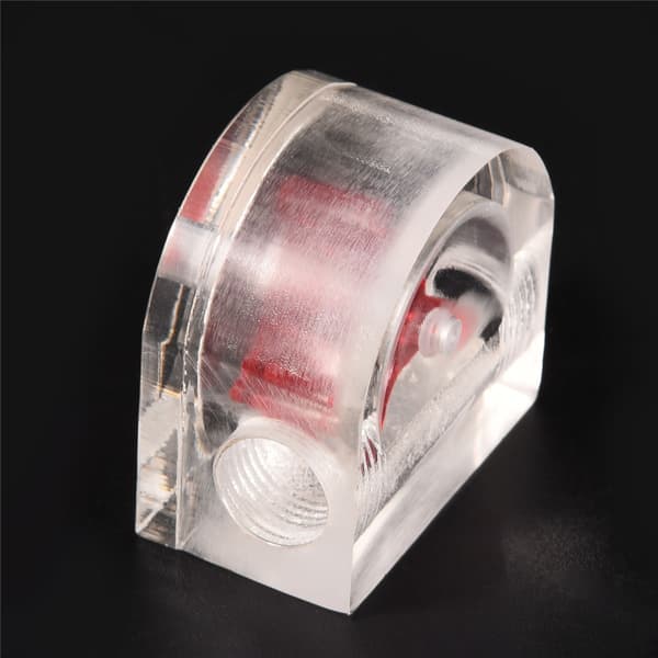 3 Impeller Flow Meter Indikator PC Vannkjølingssystem G1 4 Gjenge Halvsirkel 2 Veis