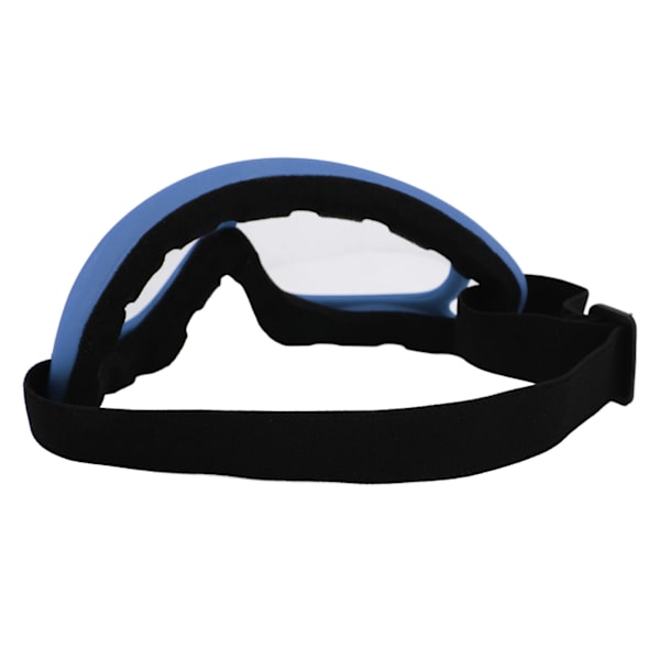 Slalåmbriller PC Transparent Linser UV-beskyttelse Vindtett Justerbart Hodebånd Snowboardbriller for Menn Kvinner Mørkeblå Ramme
