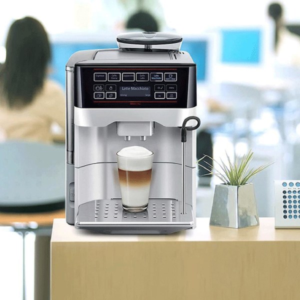 1 sett kaffemaskin i rustfritt stål melkerør og rengjøringsbørste tilbehørssett for Bosch Veroaroma og for Siemens Eq.6 Series