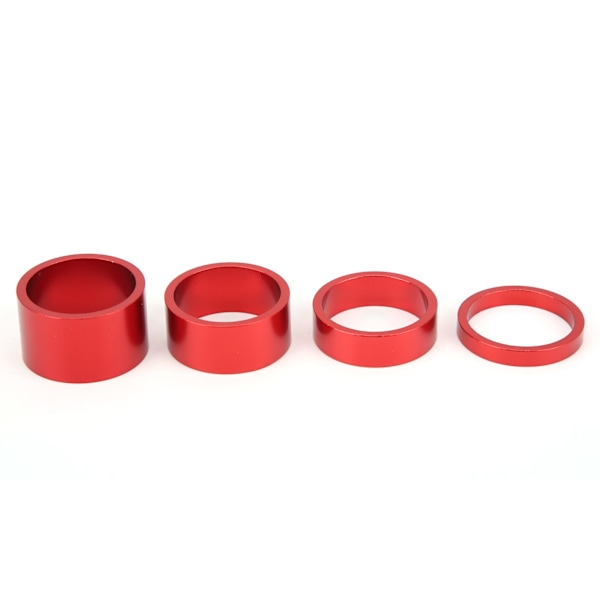 4 kpl / set polkupyörän etuhaarukan aluslevy kuulokevälikkeet 5 10 15 20 mm kuulokkeen varren aluslevyn tiiviste, punainen