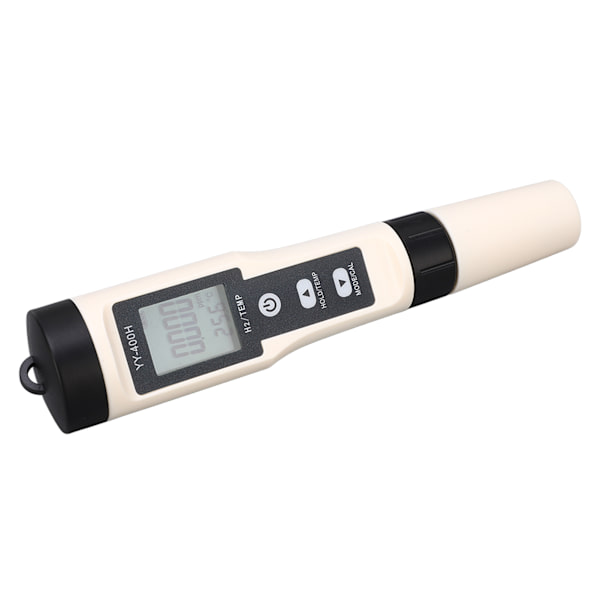 H2-mätare Digital vätetestare Analysator Bärbar vattenkvalitet Temp Test Pen med bakgrundsbelysning
