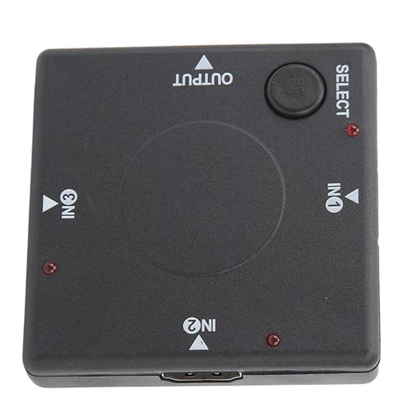 3 i 1 Ut-bryter 1080P HD Multimedia Interface Splitter Adapter Videokonverter for Bærbar Datamaskin