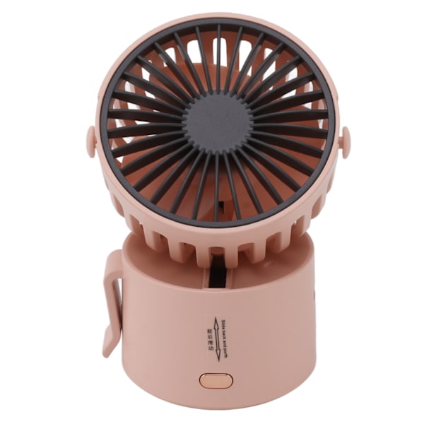 Bærbar Talje Clip On Ventilator Halskæde Ventilator Hængende Hals Talje Clip USB Ventilator med Snøre Pink