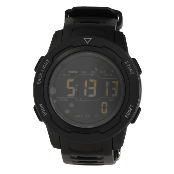 Herr Smart Sports Watch LED-skärm 50 Meter Vattentät Digital Watch Outdoor Multifunction Sports Watch Black