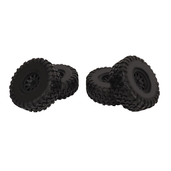4kpl 1.9 tuuman RC Crawler -renkaat Kumia 1/10 Crawler -renkaat muovisella pyörän navalla SCX10:lle
