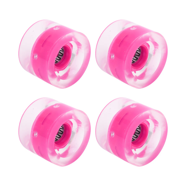 78A 60x45 mm högelastisk skateboard Flash Wheel PU-fyllning för Longboard Cruiser Board (rosaröd)