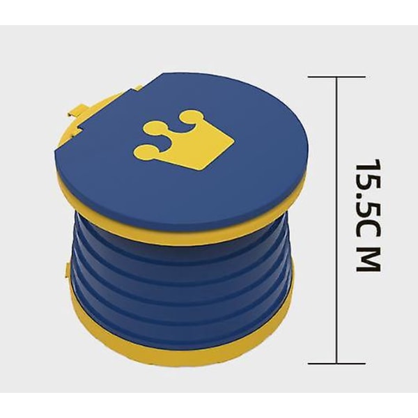 Kannettava taitettava sininen yksiosainen lasten potta - matka-wc pojille ja tytöille - Sisä- ja autokäyttö - Oppiminen ja siivous lapsille