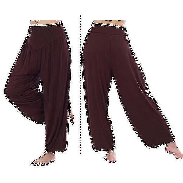 Yoga Harem Bukser til Kvinder L Kaffe