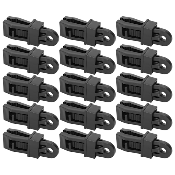 15st Utomhuscamping Vindtät tältklämma Bärbar campingkapell Markiser Clamp Nylon