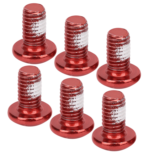 M5x10mm Mountain Bike Bremseskive Titanium Stål Skrue Cykel Universal T25 Hovedbolte Rød