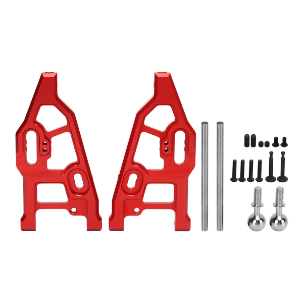 RC nedre svingarm foran aluminiumslegering lav vibrasjon Lett vekt foran nedre opphengsarm for ARRMA 1/7 1/8 RC rød